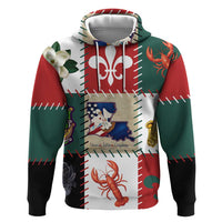 Louisiana Famous Things Christmas Zip Hoodie Xmas Holiday Patterns - Wonder Print Shop