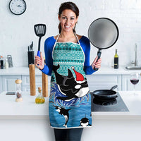 Love Oracle Whale Christmas Apron Xmas Holiday Patterns - Wonder Print Shop