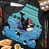 Love Oracle Whale Christmas Apron Xmas Holiday Patterns - Wonder Print Shop