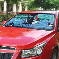 Love Oracle Whale Christmas Auto Sun Shade Xmas Holiday Patterns - Wonder Print Shop