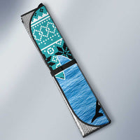 Love Oracle Whale Christmas Auto Sun Shade Xmas Holiday Patterns - Wonder Print Shop