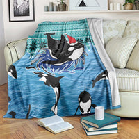 Love Oracle Whale Christmas Blanket Xmas Holiday Patterns - Wonder Print Shop