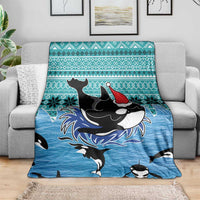 Love Oracle Whale Christmas Blanket Xmas Holiday Patterns - Wonder Print Shop