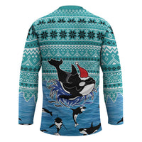 Love Oracle Whale Christmas Hockey Jersey Xmas Holiday Patterns - Wonder Print Shop