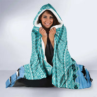 Love Oracle Whale Christmas Hooded Blanket Xmas Holiday Patterns - Wonder Print Shop