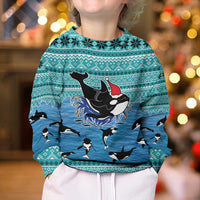 Love Oracle Whale Christmas Kid Ugly Christmas Sweater Xmas Holiday Patterns - Wonder Print Shop