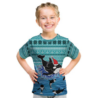 Love Oracle Whale Christmas Kid T Shirt Xmas Holiday Patterns - Wonder Print Shop