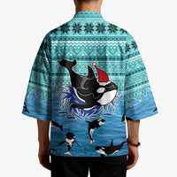 Love Oracle Whale Christmas Kimono Xmas Holiday Patterns - Wonder Print Shop