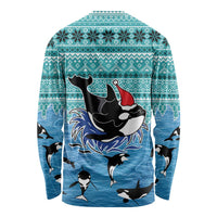 Love Oracle Whale Christmas Long Sleeve Shirt Xmas Holiday Patterns - Wonder Print Shop