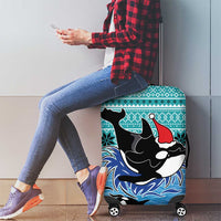 Love Oracle Whale Christmas Luggage Cover Xmas Holiday Patterns - Wonder Print Shop