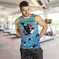 Love Oracle Whale Christmas Men Tank Top Xmas Holiday Patterns - Wonder Print Shop