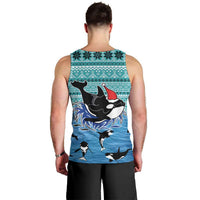 Love Oracle Whale Christmas Men Tank Top Xmas Holiday Patterns - Wonder Print Shop