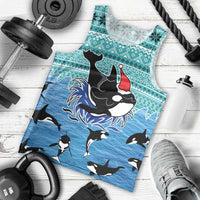Love Oracle Whale Christmas Men Tank Top Xmas Holiday Patterns - Wonder Print Shop