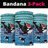 Love Oracle Whale Christmas Neck Gaiter Xmas Holiday Patterns - Wonder Print Shop