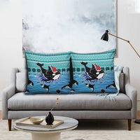 Love Oracle Whale Christmas Pillow Cover Xmas Holiday Patterns - Wonder Print Shop