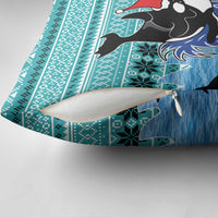 Love Oracle Whale Christmas Pillow Cover Xmas Holiday Patterns - Wonder Print Shop