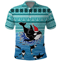 Love Oracle Whale Christmas Polo Shirt Xmas Holiday Patterns - Wonder Print Shop