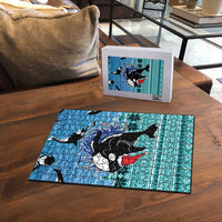 Love Oracle Whale Christmas Puzzle Xmas Holiday Patterns - Wonder Print Shop