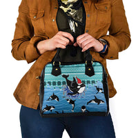 Love Oracle Whale Christmas Shoulder Handbag Xmas Holiday Patterns - Wonder Print Shop