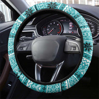 Love Oracle Whale Christmas Steering Wheel Cover Xmas Holiday Patterns - Wonder Print Shop