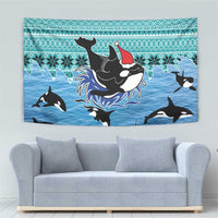 Love Oracle Whale Christmas Tapestry Xmas Holiday Patterns - Wonder Print Shop