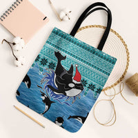Love Oracle Whale Christmas Tote Bag Xmas Holiday Patterns - Wonder Print Shop