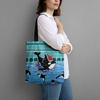 Love Oracle Whale Christmas Tote Bag Xmas Holiday Patterns - Wonder Print Shop