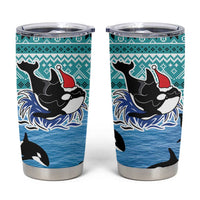 Love Oracle Whale Christmas Tumbler Cup Xmas Holiday Patterns - Wonder Print Shop