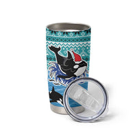 Love Oracle Whale Christmas Tumbler Cup Xmas Holiday Patterns - Wonder Print Shop