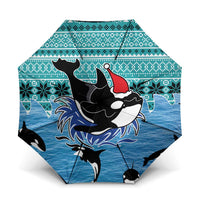 Love Oracle Whale Christmas Umbrella Xmas Holiday Patterns - Wonder Print Shop