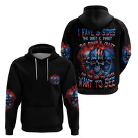 I Have 3 Sides 3 Skulls Hoodie - Wonder Print Shop