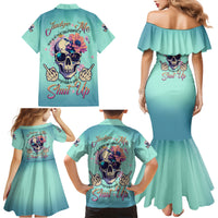 Judge Me When You're Perfect Family Matching Mermaid Dress and Hawaiian Shirt - Wonder Print Shop