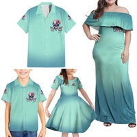 Judge Me When You're Perfect Family Matching Off Shoulder Maxi Dress and Hawaiian Shirt - Wonder Print Shop