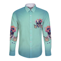 Judge Me When You're Perfect Long Sleeve Button Shirt - Wonder Print Shop