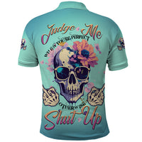 Judge Me When You're Perfect Polo Shirt - Wonder Print Shop