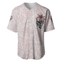 Warning Kinda Crazy Tattooed Girl Rose Baseball Jersey - Wonder Print Shop