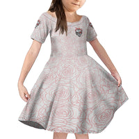 Warning Kinda Crazy Tattooed Girl Rose Family Matching Long Sleeve Bodycon Dress and Hawaiian Shirt - Wonder Print Shop