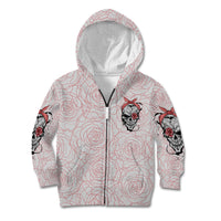 Warning Kinda Crazy Tattooed Girl Rose Kid Hoodie - Wonder Print Shop