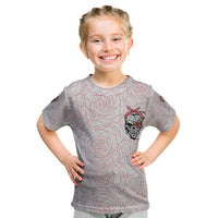 Warning Kinda Crazy Tattooed Girl Rose Kid T Shirt - Wonder Print Shop