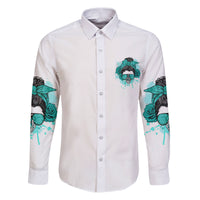 Don't Try To Figure Me Out Messy Bun Family Matching Puletasi Dress and Hawaiian Shirt - Wonder Print Shop