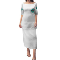 Don't Try To Figure Me Out Messy Bun Family Matching Puletasi Dress and Hawaiian Shirt - Wonder Print Shop