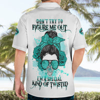 Don't Try To Figure Me Out Messy Bun Hawaiian Shirt - Wonder Print Shop