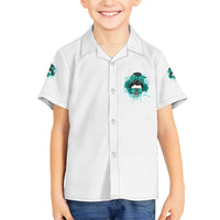Don't Try To Figure Me Out Messy Bun Kid Hawaiian Shirt - Wonder Print Shop