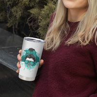 Don't Try To Figure Me Out Messy Bun Tumbler Cup - Wonder Print Shop