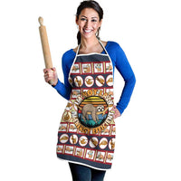 Sloth I'm Not Lazy I'm Energy Efficient Christmas Apron Xmas Holiday Patterns - Wonder Print Shop