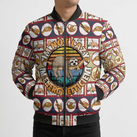 Sloth I'm Not Lazy I'm Energy Efficient Christmas Bomber Puffer Jacket Xmas Holiday Patterns - Wonder Print Shop