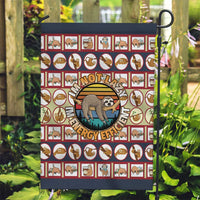 Sloth I'm Not Lazy I'm Energy Efficient Christmas Garden Flag Xmas Holiday Patterns - Wonder Print Shop