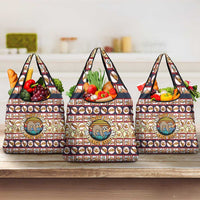 Sloth I'm Not Lazy I'm Energy Efficient Christmas Grocery Bag Xmas Holiday Patterns - Wonder Print Shop