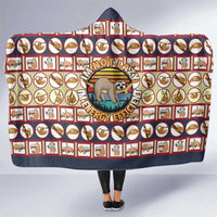 Sloth I'm Not Lazy I'm Energy Efficient Christmas Hooded Blanket Xmas Holiday Patterns - Wonder Print Shop