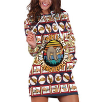 Sloth I'm Not Lazy I'm Energy Efficient Christmas Hoodie Dress Xmas Holiday Patterns - Wonder Print Shop